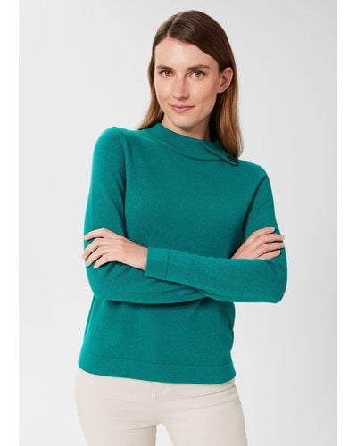 Hobbs Talia Wool Cashmere Sweater - Green