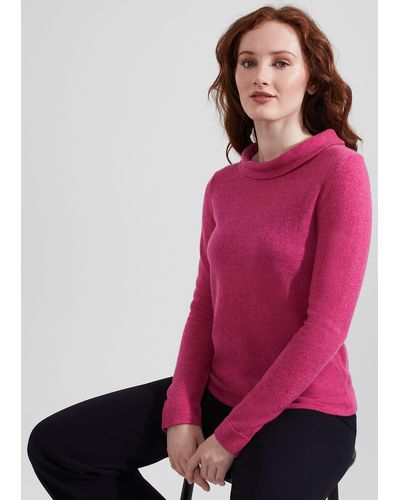 Hobbs Audrey Wool Cashmere Sweater - Pink
