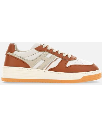 Hogan Flat Sneakers - Brown
