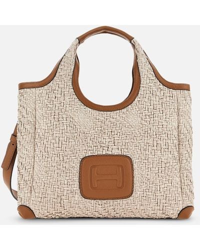 Hogan H-bag Shopping Bag Small - Natural