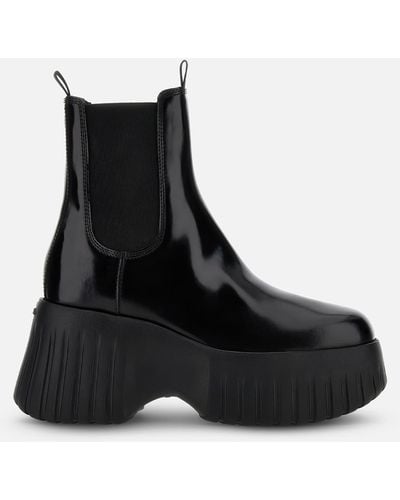 Hogan Chelsea Boots H-Stripes - Schwarz