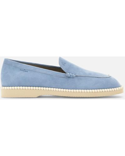 Hogan Shoes > flats > loafers - Bleu
