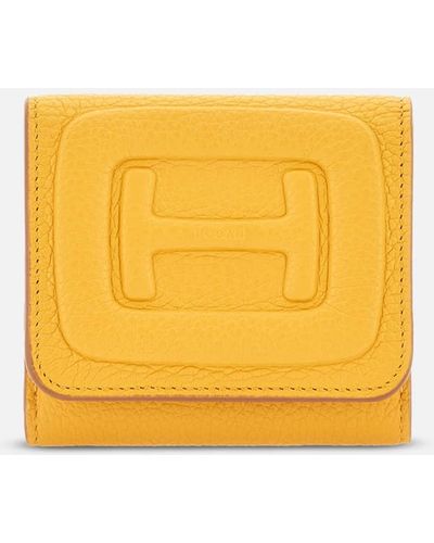 Hogan Kompaktes Portemonnaie - Gelb