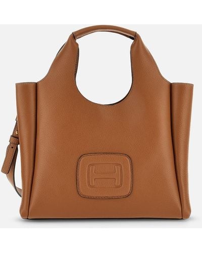 Hogan H-bag Shopping Bag Small - Brown