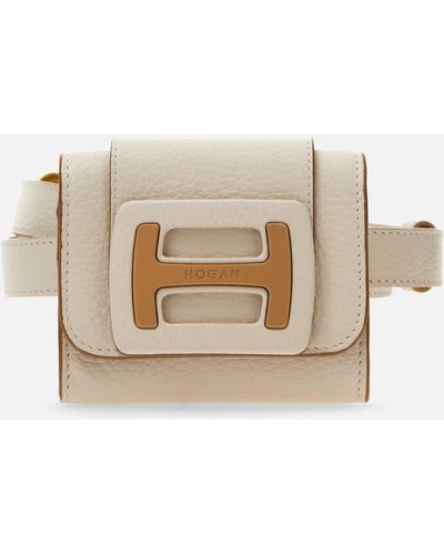 Hogan Cinturón con Pouch - Blanco