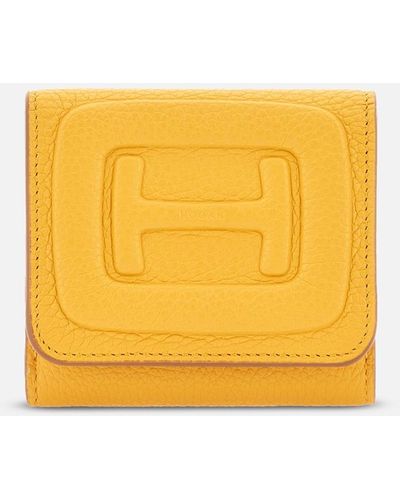 Hogan Kompaktes Portemonnaie - Gelb