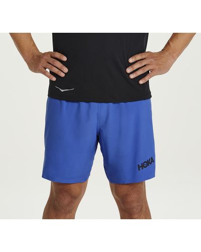 Hoka One One Glide Shorts, 18 cm für Herren in Dazzling Blue Größe XL | Shorts - Blau
