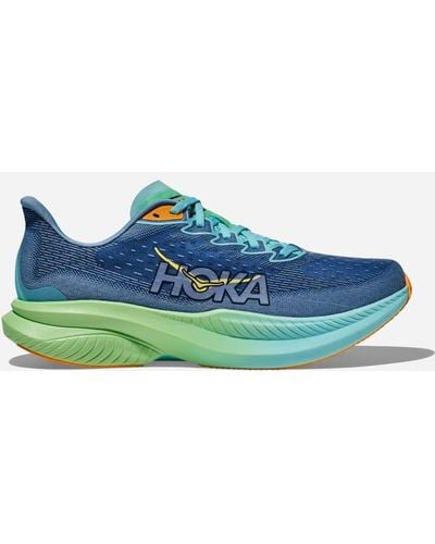 Hoka One One Mach 6 Chaussures pour Homme en Dusk/Shadow Taille 42 2/3 | Route - Bleu