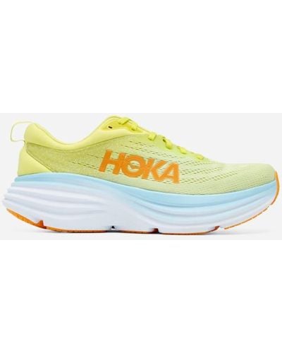 Hoka One One Bondi 8 Chaussures en Butterfly/Evening Primrose Taille 41 1/3 | Route - Jaune
