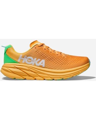 Hoka One One Rincon 3 Chaussures en Sherbet/Poppy Taille 40 2/3 | Route - Jaune