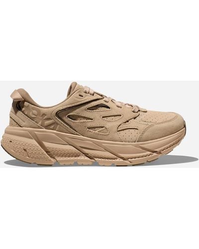 Hoka One One Clifton L Suede Chaussures en Shifting Sand/Dune Taille 40 2/3 | Marche - Multicolore