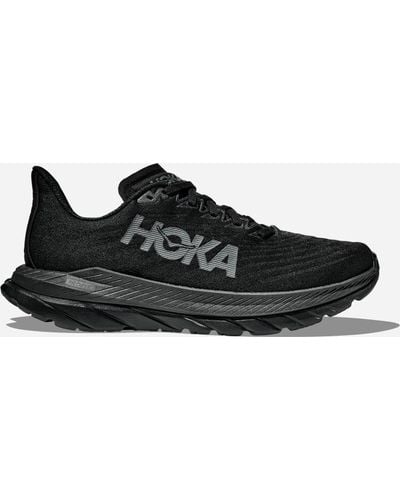 Hoka One One Mach 5 Chaussures pour Homme en Black/Castlerock Taille 46 2/3 Large | Route - Noir