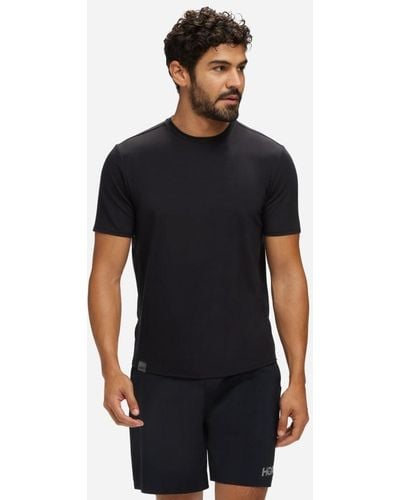 Hoka One One T-shirt Essential pour Homme en Black Taille L | T-Shirts À Manches Courtes - Noir