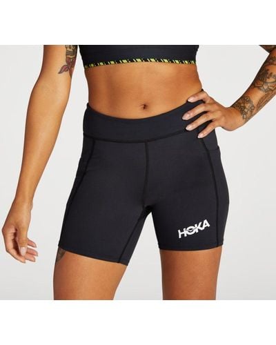 Hoka One One Hupana Shorts, 13 cm für Damen in Black Größe L | Shorts - Schwarz
