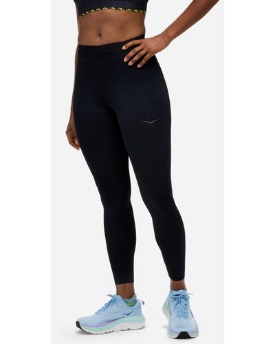 Hoka One One Collant de running Novafly 63,5 cm pour Femme en Black Taille S | Leggings De Sport - Bleu
