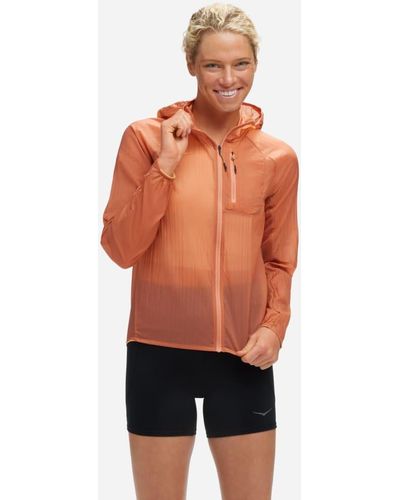 Hoka One One Veste Skyflow pour Femme en Earthenware Taille L | Vestes - Orange