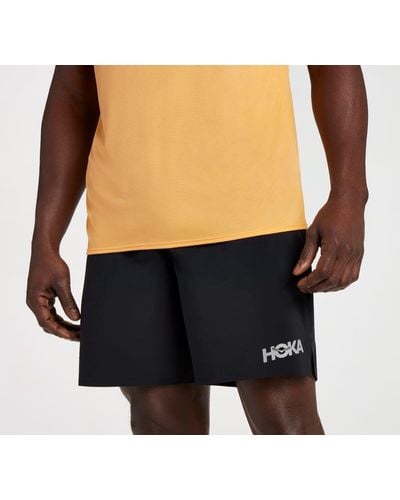 Hoka One One Short Active pour Homme en Black Taille XL | Shorts - Noir