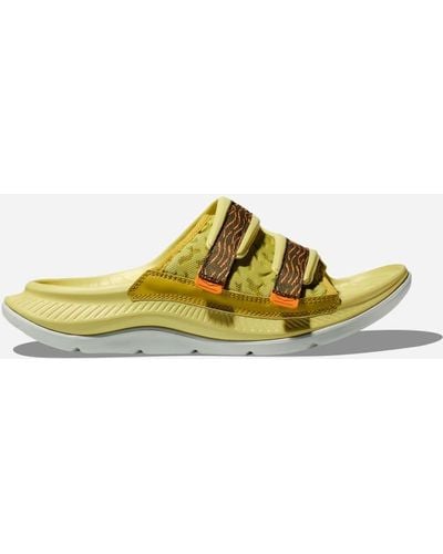 Hoka One One Ora Luxe Chaussures en Celery Root/Mercury Taille M37 1/3/ W38 2/3 | Récupération - Jaune
