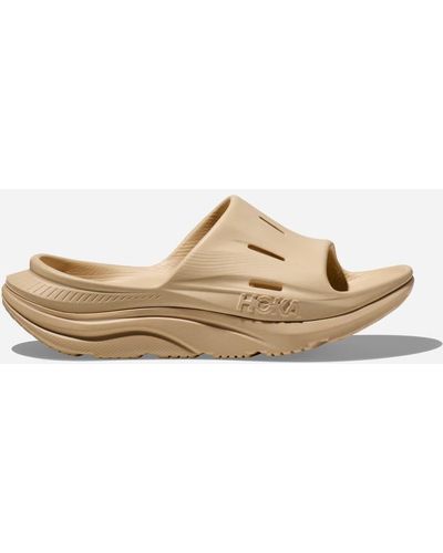 Hoka One One Ora Recovery Slide 3 Schuhe in Shifting Sand/Shifting Sand Größe M36/ W 37 1/3 | Freizeit - Braun