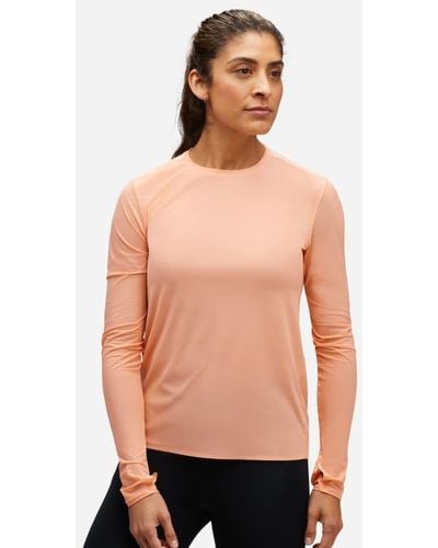 Hoka One One Haut de running à manches longues Airolite pour Femme en Papaya Taille L | T-Shirts À Manches Longues - Multicolore