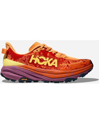 Hoka One One Speedgoat 6 Trail Shoes - Red