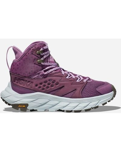 Hoka One One Anacapa Breeze Mid Hiking Shoes - Purple