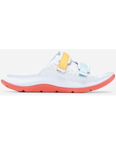 Hoka One One Ora Luxe Chaussures en White/Camellia Taille M40/ W41 1/3 | Récupération - Blanc