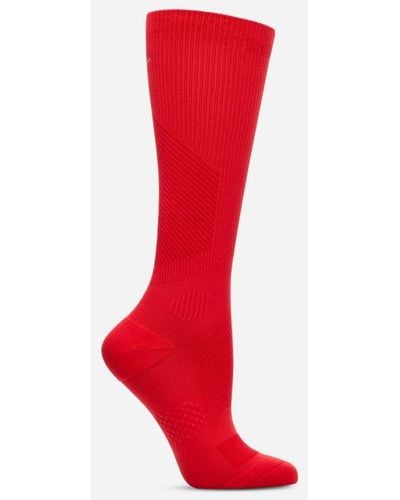 Hoka One One Knee High Compression Sock - Red