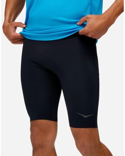 Hoka One One Collant mi-long Novalty pour Homme en Black Taille XL | Leggings De Sport - Bleu