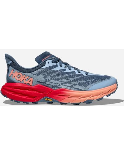 Hoka One One Speedgoat 5 Chaussures pour Femme en Real Teal/Papaya Taille 38 | Trail - Bleu