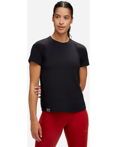 Hoka One One Essential T-Shirt Schuhe für Damen in Black Größe L | Training Und Gym - Rot
