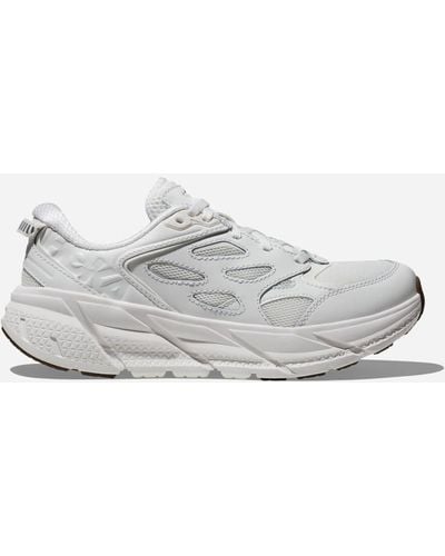Hoka One One Clifton L Chaussures en White Taille 40 | Marche - Blanc