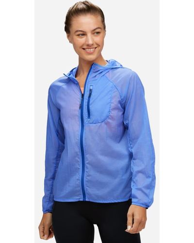 Hoka One One Skyflow Jacke für Damen in Cosmos Größe L | Jacken - Blau