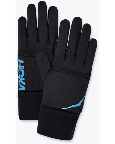 Hoka One One Gants en polaire ColdSnap Chaussures en Black Taille L | Route - Noir