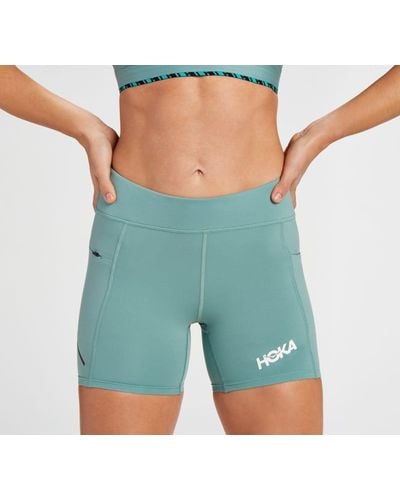Hoka One One Hupana Shorts, 13 cm für Damen in Trellis Größe S | Shorts - Grün