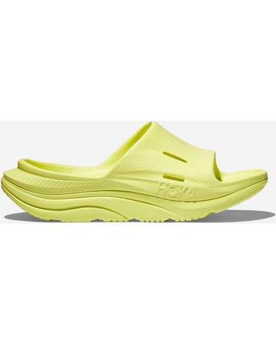 Hoka One One Ora Recovery Slide 3 Chaussures en Citrus Glow/Citrus Glow Taille M38 2/3/ W40 | Récupération - Jaune