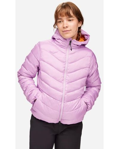 Hoka One One Outseeker Daunenjacke für Damen in Violet Bloom Größe L | Jacken - Pink