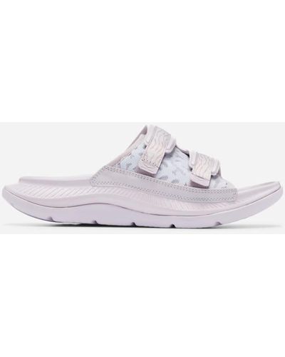 Hoka One One Ora Luxe Schuhe in Lilac Marble/Elderberry Größe M44/ W45 1/3 | Freizeit - Weiß