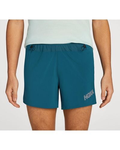 Hoka One One Speedgoat Trail-Shorts für Herren in Blue Coral Größe S | Shorts - Blau