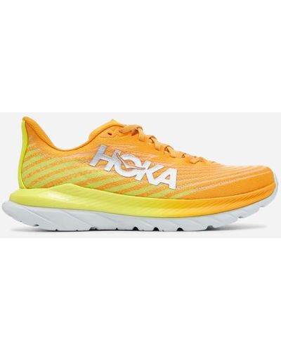 Hoka One One Mach 5 Chaussures pour Homme en Radiant Yellow/Evening Primrose Taille 48 | Route - Jaune