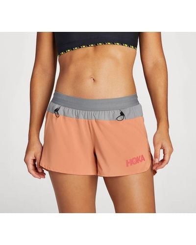 Hoka One One Short de trail Speedgoat pour Femme en Sun Baked Taille L | Shorts - Multicolore