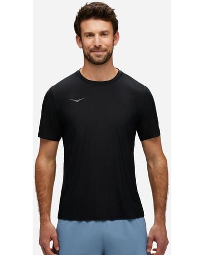 Hoka One One Haut de running Airolite pour Homme en Black Taille S | T-Shirts À Manches Courtes - Noir