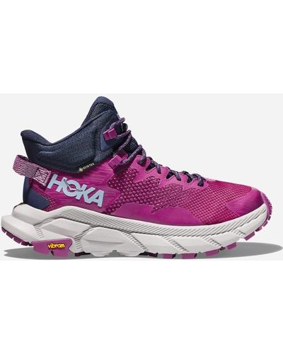 Hoka One One Trail Code GORE-TEX Chaussures pour Femme en Beautyberry/Harbor Mist Taille 36 2/3 | Randonnée - Violet