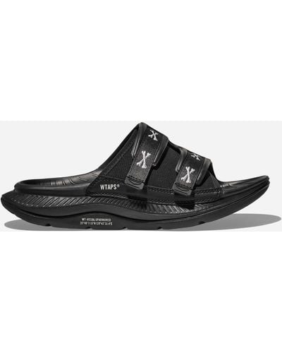 Hoka One One Ora Luxe WTAPS Schuhe in Jet Black/White Größe M40/ W41 1/3 | Lifestyle - Schwarz