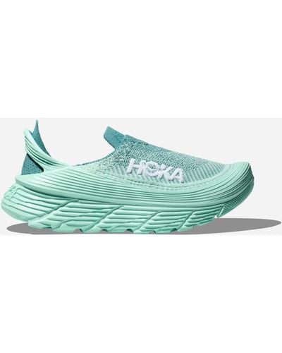 Hoka One One Restore TC Chaussures en Ocean Mist/Sunlit Ocean Taille 36 | Récupération - Vert