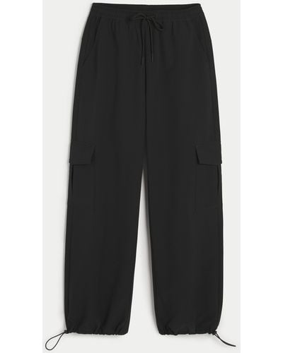 Hollister Gilly Hicks Fleece-lined Cargo Trousers - Black