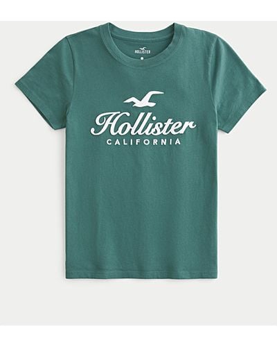Hollister Easy Logo Graphic Tee - Green