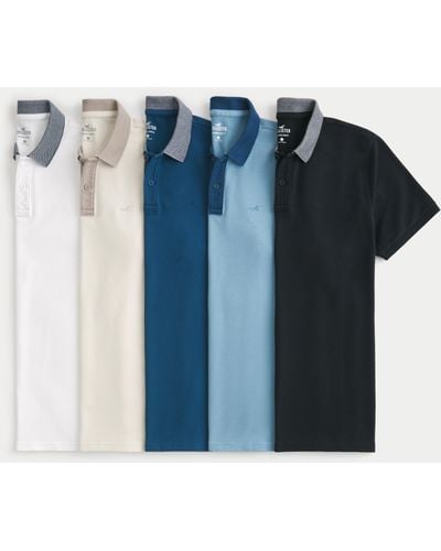 Hollister Icon Polo 5-pack - Blue