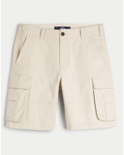 Hollister Cargo Shorts 10" - Natural