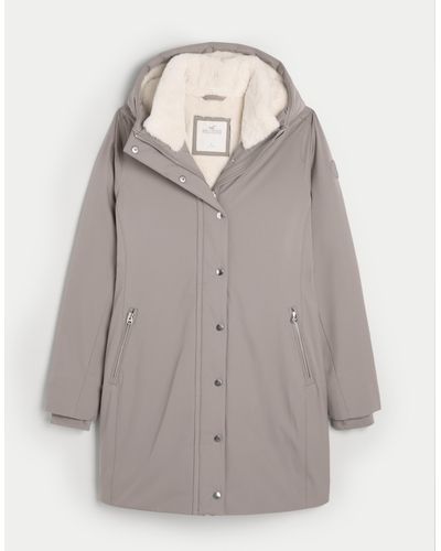 Hollister Cozy-lined All-weather Parka - Grey